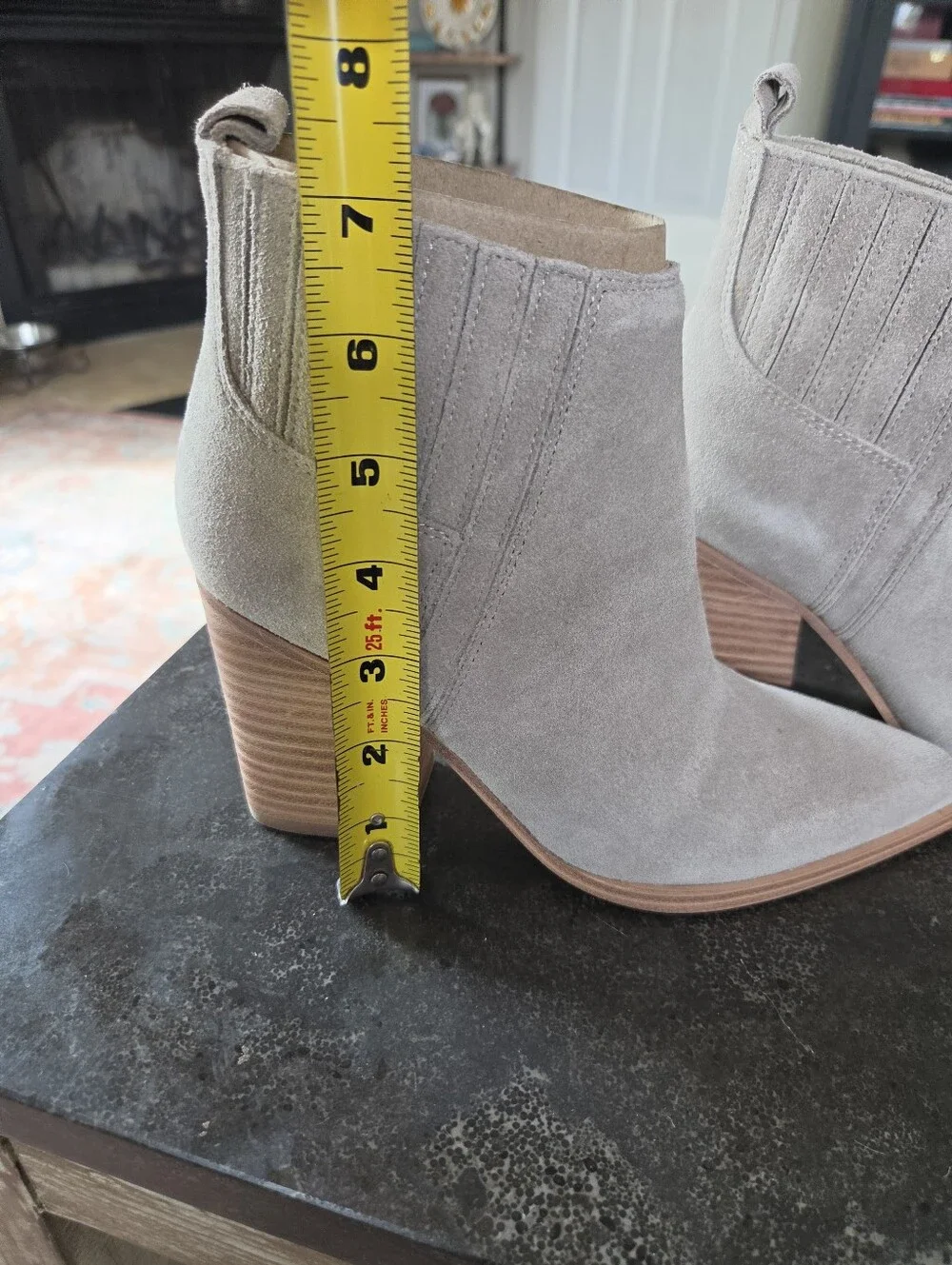 Marc Fisher - 6 - Orlanda Med. Gray Suede Booties - NEW IN BOX